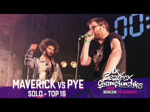 Maverick vs Pye | Solo Top 16 | 2018 UK Beatbox Championships
