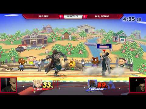 VS Weekly 8/23/18 - Winners R2 - Larfleeze (Ganondorf) vs ECG | Rizakor (Cloud) - Smash 4