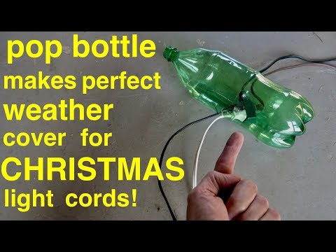Fai da te ● Semplice copricavo per luci di Natale con bottiglia di plastica