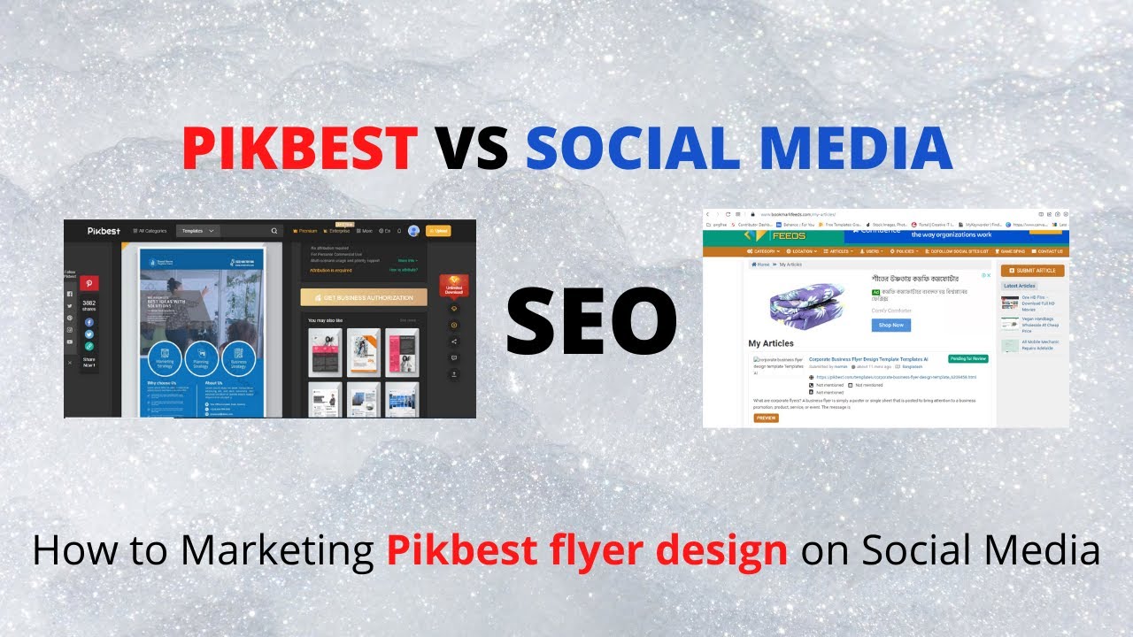 How to Marketing Pikbest flyer design  on Social Media, How to SEO Your Corporate Design