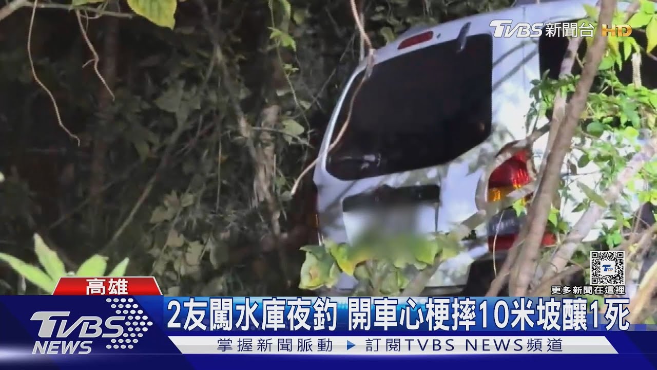 2友闖水庫夜釣 開車心梗摔10米坡釀1死
