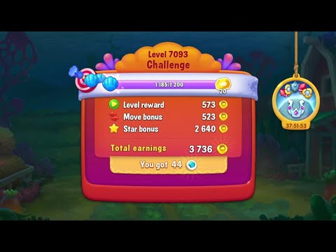 @Fishdom Win Strikes Level 7086 - Special Level 7093 Challenge, Got 20 Gold Coupons