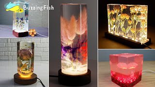 5 MOST Amazing Epoxy Resin LAMPS / Flower in Resin / RESIN ART