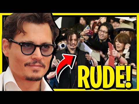 Johnny Depp being SUPER RUDE to fans...