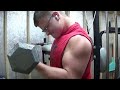 16 Y/O bodybuilder measures his biceps!