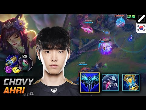Chovy Ahri Mid Build Everfrost First Strike - LOL KR Challenger Patch 13.10