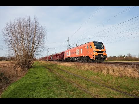 BBL Stadler Eurodual 159 230-2 mit Schotterwagen in Darmstadt Arheilgen