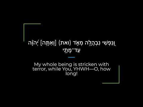 Psalm 6 Zabur/Tehillim Sephardi Hebrew Canting/Recitation with English