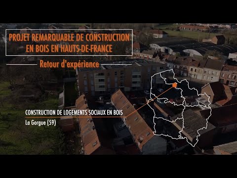 Construction de logements sociaux en bois à La Gorgue