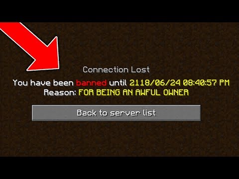 MY STAFF BANNED ME FROM MY OWN SERVER ON MINECRAFT...