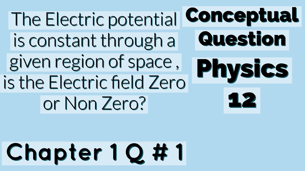 What is a non zero electric field?