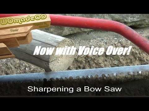 Bow Saw Sharpening Quick Guide with Voice Over