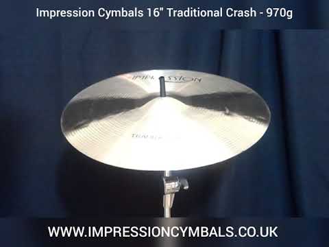 Impression Cymbals 16" Traditional Crash - 970g