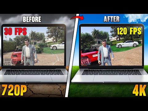 Play GTA5 at 4K-120 FPS on 2 GB RAM Laptop | Run High-End Games on Low-End Laptop | 100% Working