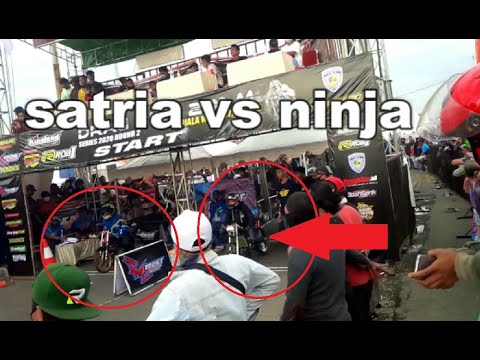 KELAS TUNE UP DRAG BIKE NINJA VS SATRIA ANTAR BENGKEL