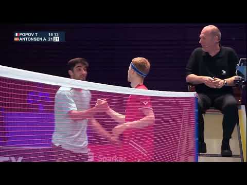 Match point - Toma Junior Popov vs Anders Antonsen - MS, Final - EC 2024