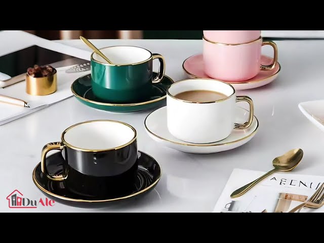 Vídeo relacionado con Taza de café de cerámica con asa de nota: 250 ml nota musical impresa taza de té regalo taza de cerámica taza de café para amantes de la música regalo de música