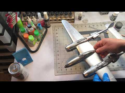 Trumpeter 1/32 P38 Part 3: Finishing up the NMF