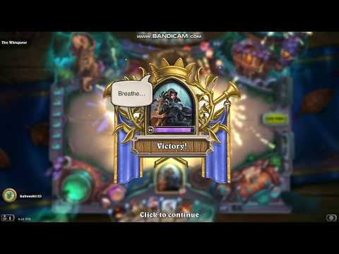 Hearthstone.easy way to kill THE WHISPERER