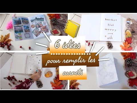 6 IDÉES pour remplir TES CARNETS / CAHIERS! 📒 ⎜Merry