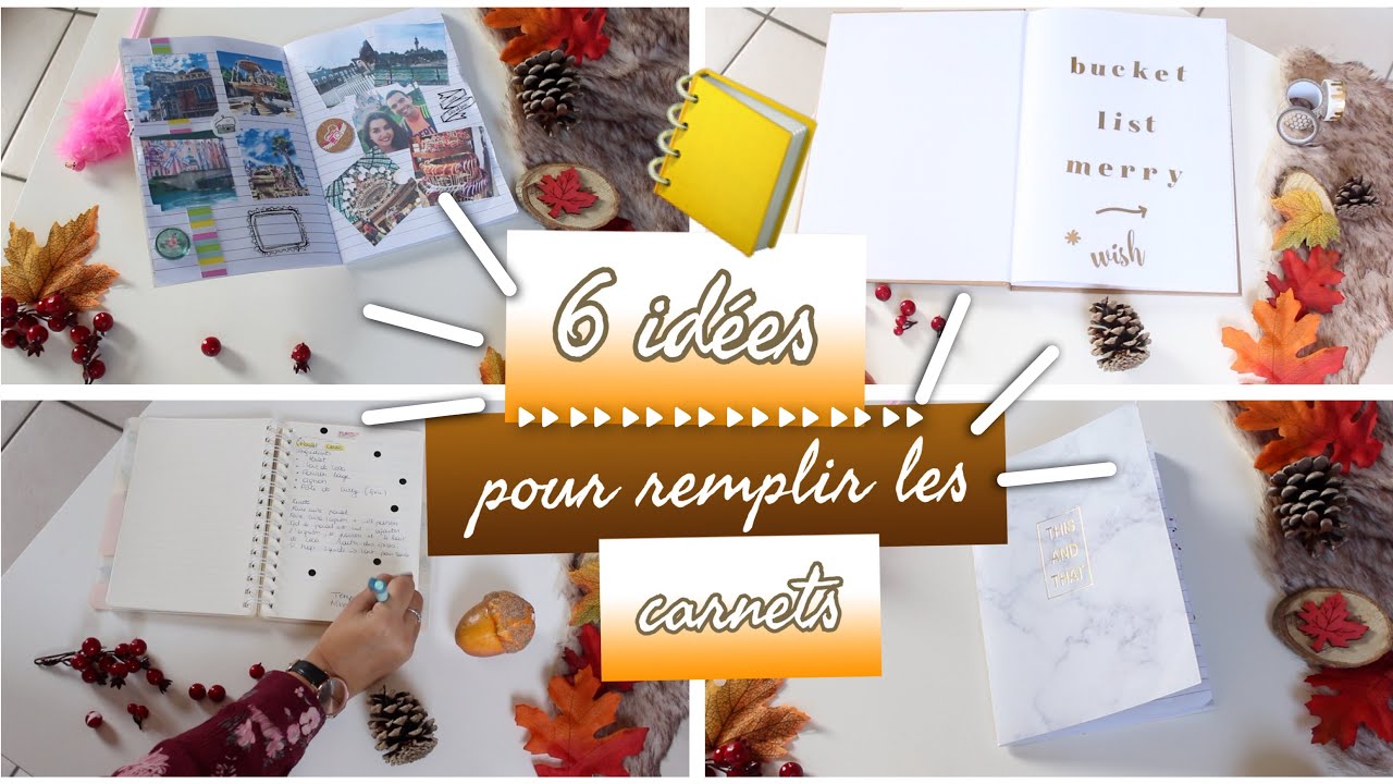 6 IDÉES pour remplir TES CARNETS / CAHIERS! 📒 ⎜Merry