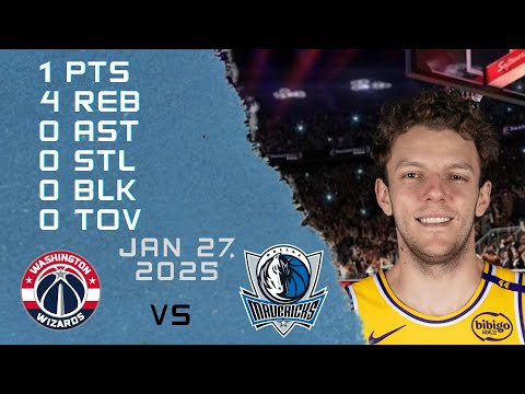 Kylor Kelley Player Full High Lowlights vs WIZARDS 27 01 2025 Regular Season