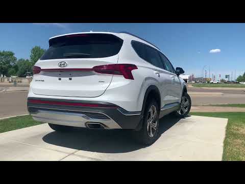2022 Hyundai Santa Fe Preferred AWD w/Trend Package in White for sale at Medicine Hat Nissan in Medicine Hat, AB