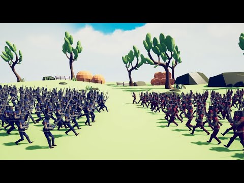 Let's Battle 300 Squires TABS Mod Totally Accurate Battle Simulator