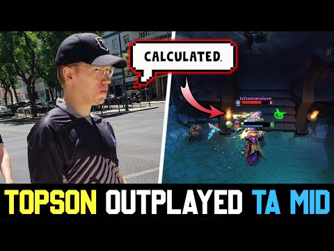 Topson Outplayed Templar Assassin Mid with his Signature Hero PANGOLIER DOTA 2