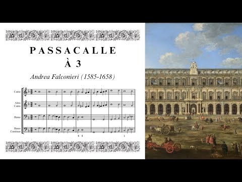 Andrea Falconieri: Passacalle à 3 (Nápoles, 1650)