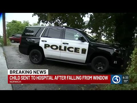 3-year-old boy falls out of third floor window in Norwich