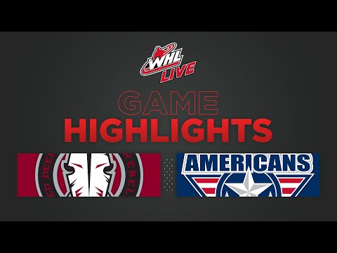 WHL Highlights: Rebels (2) at Americans (1) SO - February 11, 2023