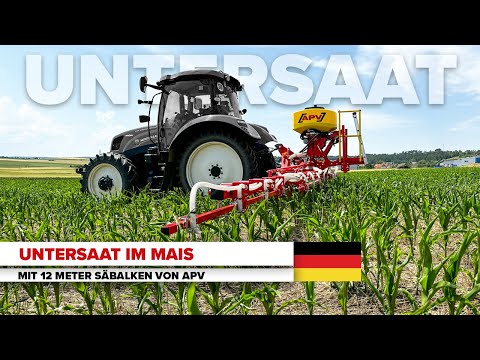 Untersaat im Mais: So funktioniert’s mit dem 12 m Säbalken von APV!