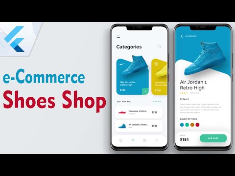 Flutter UI - e-commerce (Shoes Shop) Application from Scratch | Speed Code