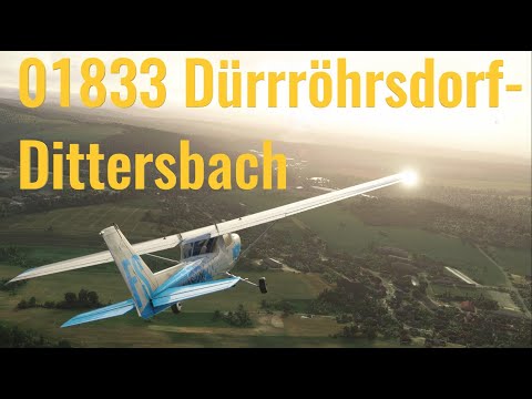 Dürrröhrsdorf-Dittersbach mit dem Flugzeug / Drohnen Rundflug - Microsoft Flight Simulator - deutsch