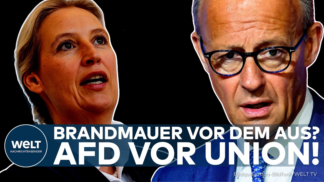 DEUTSCHLANDTREND: AfD vor Union – Immer mehr Deutsche stellen Brandmauer infrage!