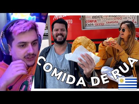 GABEPEIXE REAGE: 🥘 COMIDA DE RUA insana 🔥 em Montevidéu - Uruguai 🇺🇾 | RIO4FUN