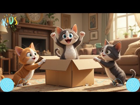 🐱Trois Petits Chats Remix | Chanson joyeuse avec Les Bambineries 🎵