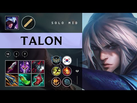 Talon Mid vs Corki - KR Challenger Patch 25.24