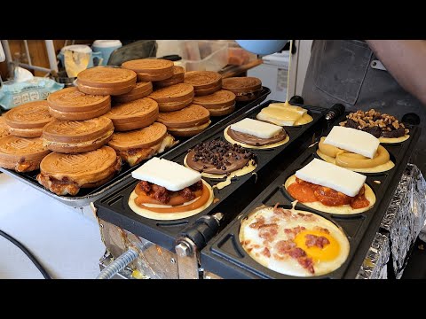 Korean Style Waffles and Popular Street Desserts Collection
