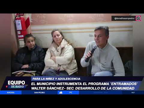 El municipio de san pedro instrumenta el programa "entramados" para la niñez y la adolescencia