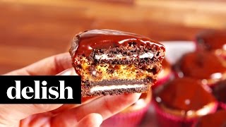 Slutty Brownie Cups | Delish