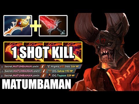 EPIC GAME! MATUMBAMAN DIVINE RAPIER DOOM MID VS TOPSON + SAKSA + W33 MEEPO CRAZY Gameplay  Dota 2