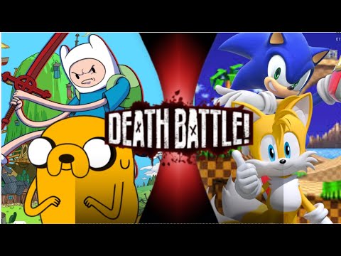 Finn and jake vs sonic and tails