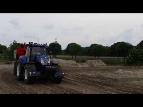 New Holland T7070 Blue Power |  great engine sound | Loonbedrijf Jimmink Kolhorn |