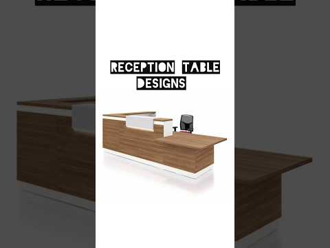 Prelaminated particle wood office reception table