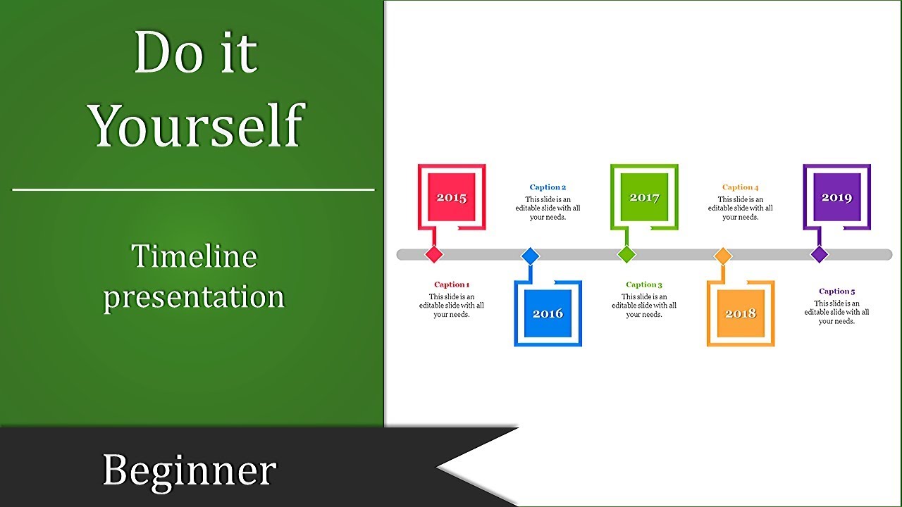 How To Make A Horizontal Timeline in PowerPoint