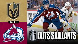 Golden Knights vs Avalanche | Finale de l'Association de l'Ouest, match no 1 | Faits saillants