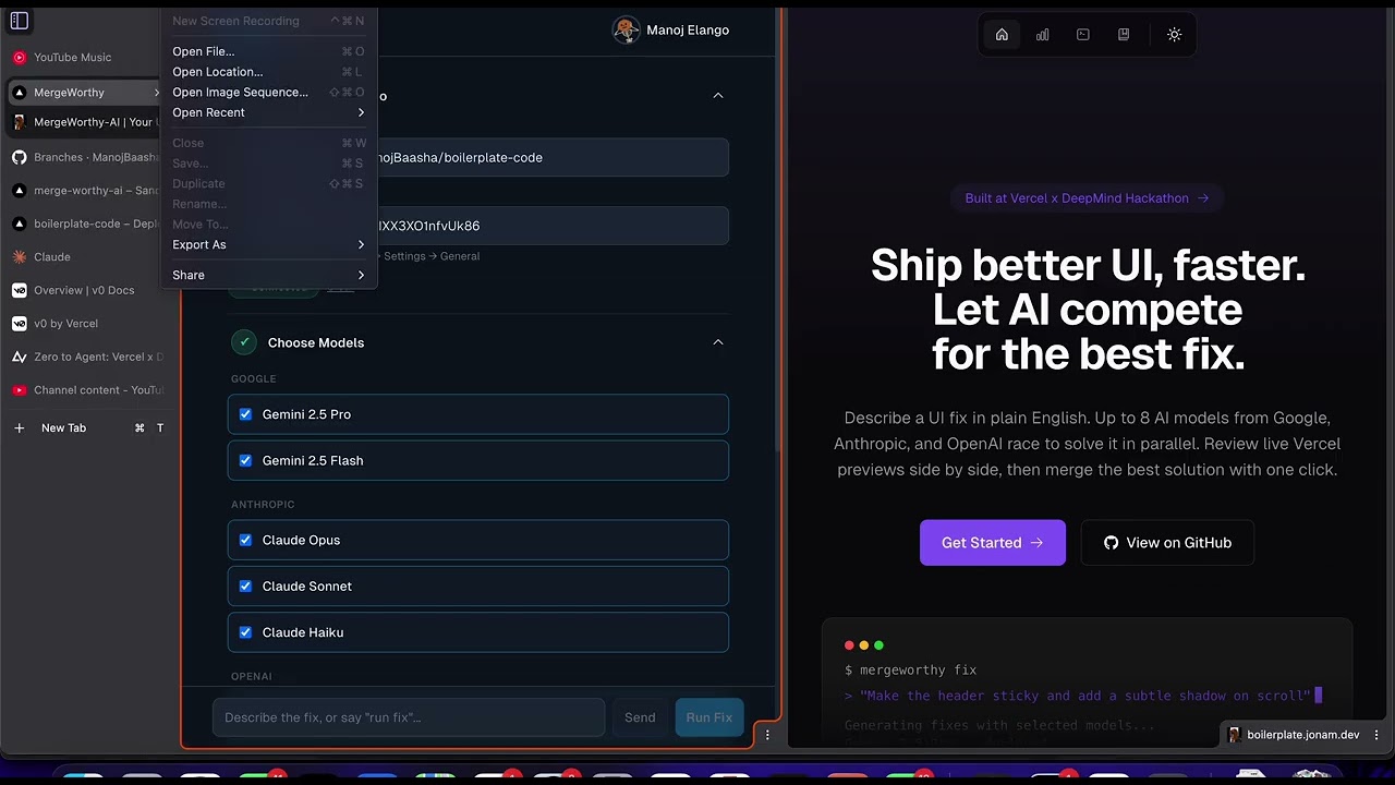 Merge-AI project preview