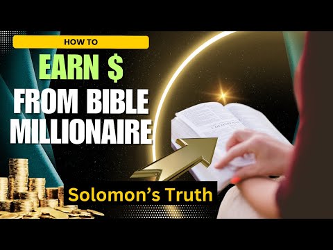 How King Solomon, the Bible Millionaire, Teaches You to Make Money | It's Not Looking for a Job!